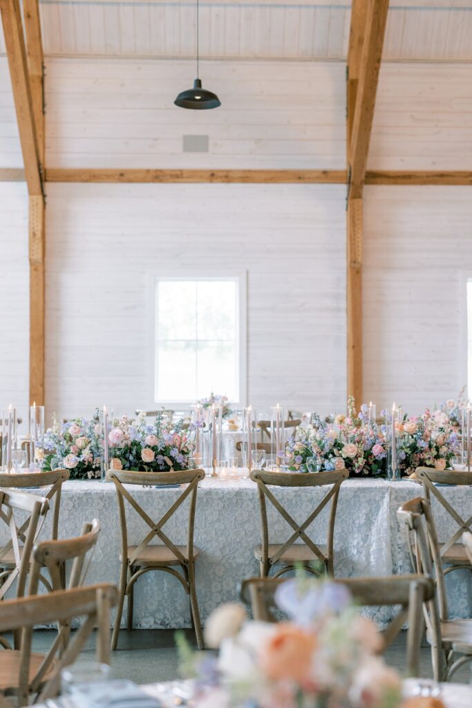 wedding reception set up at northern haus wisconsin​